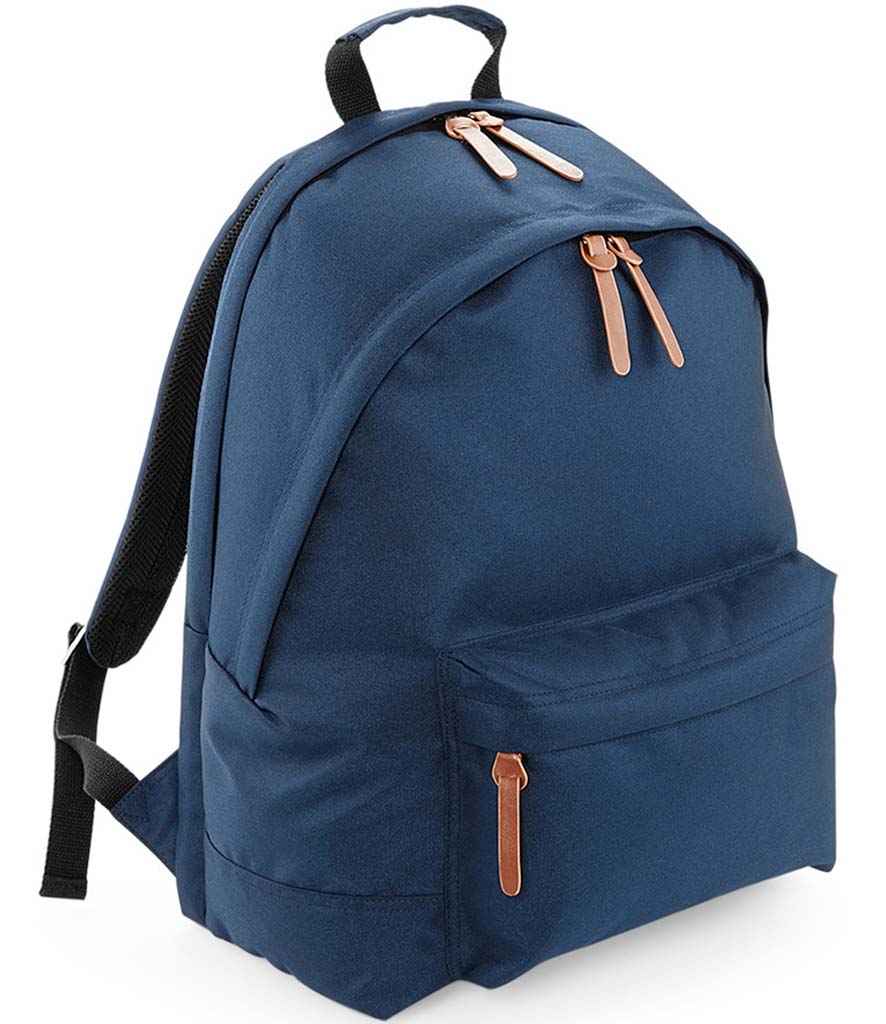BagBase Campus Laptop Backpack in ONE Navy Dusk by Bagbase — Custom branded clothing by Print Press, featuring premium embroidery produced in our specialist print lab in the UK.