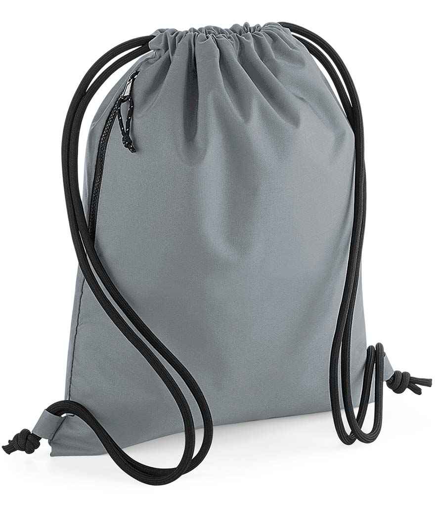 BagBase Recycled Gymsac in ONE Pure Grey by Bagbase — Custom branded clothing by Print Press, featuring premium embroidery produced in our specialist print lab in the UK.