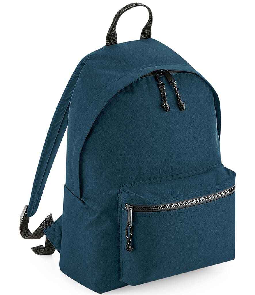 BagBase Recycled Backpack in ONE Petrol by Bagbase — Custom branded clothing by Print Press, featuring premium embroidery produced in our specialist print lab in the UK.