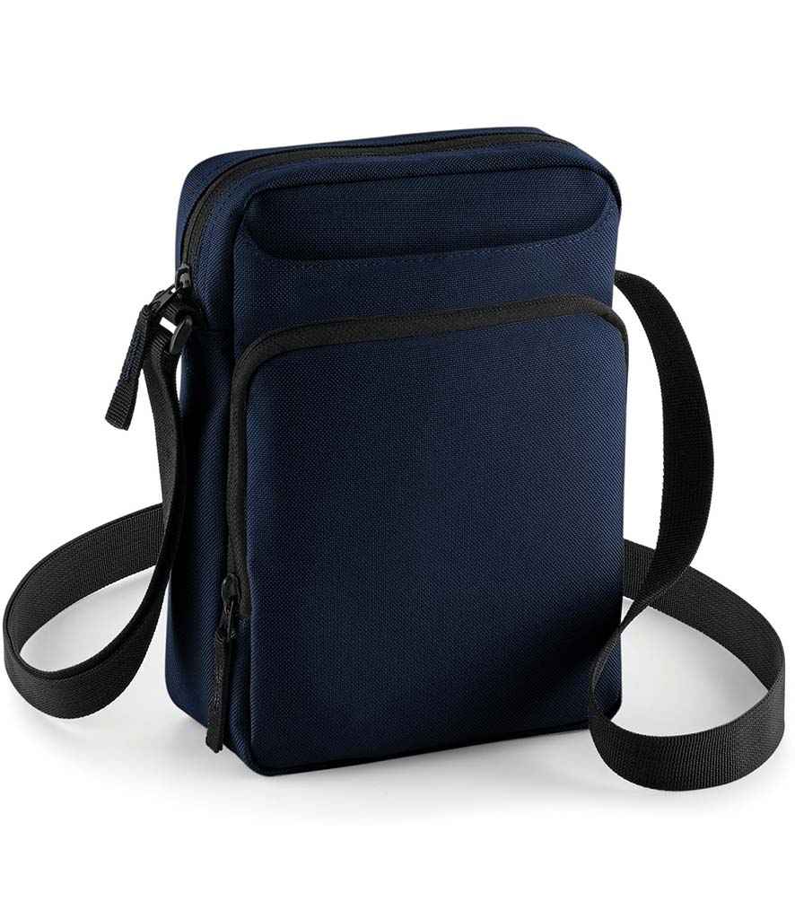 BagBase Across Body Bag in ONE French Navy by Bagbase — Custom branded clothing by Print Press, featuring premium embroidery produced in our specialist print lab in the UK.