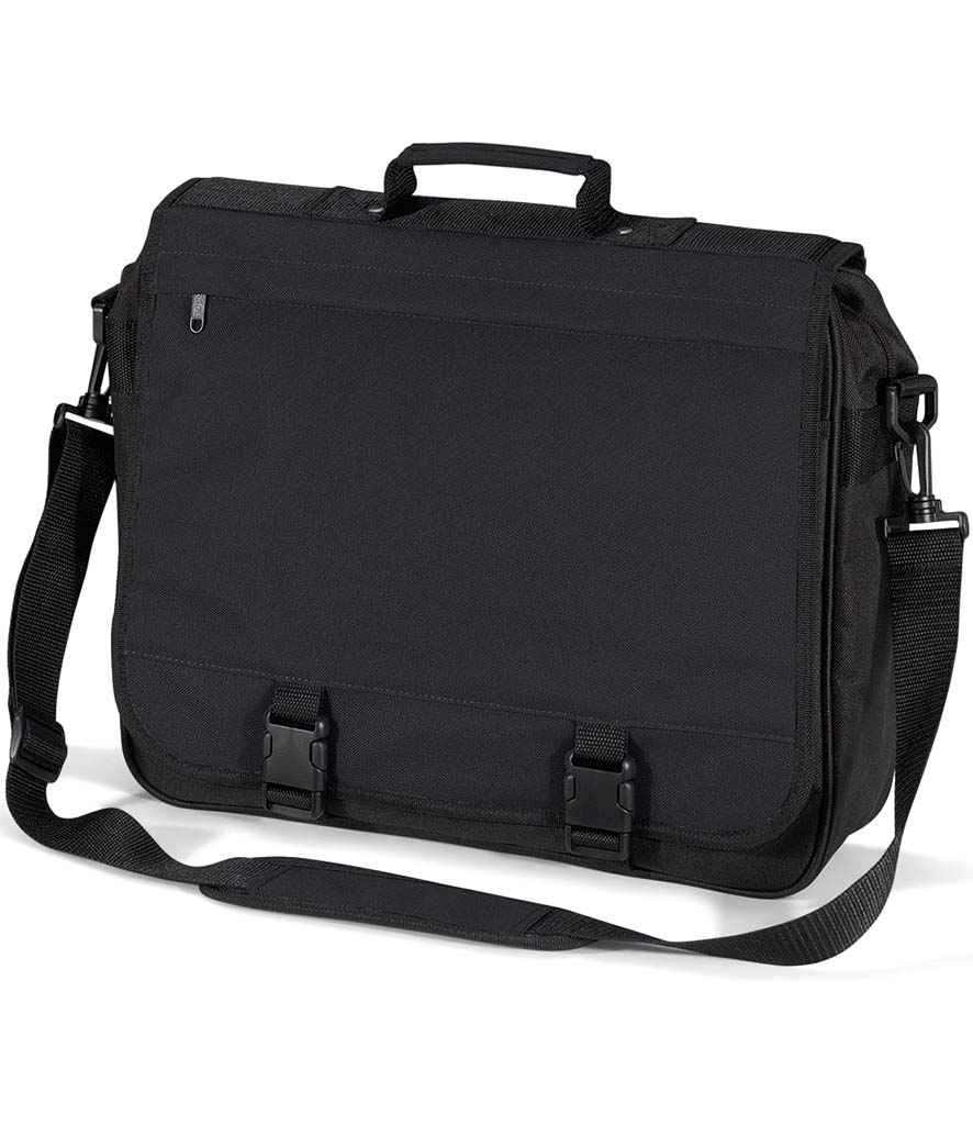 BagBase Portfolio Briefcase in ONE Black by Bagbase — Custom branded clothing by Print Press, featuring premium embroidery produced in our specialist print lab in the UK.