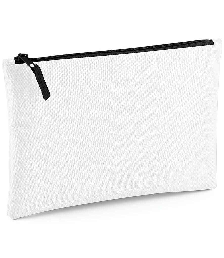 BagBase Grab Pouch in ONE White Black by Bagbase — Custom branded clothing by Print Press, featuring premium embroidery produced in our specialist print lab in the UK.