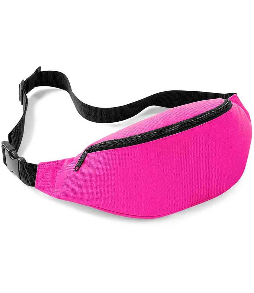 BagBase Belt Bag in ONE Fuchsia by Bagbase — Custom branded clothing by Print Press, featuring premium embroidery produced in our specialist print lab in the UK.