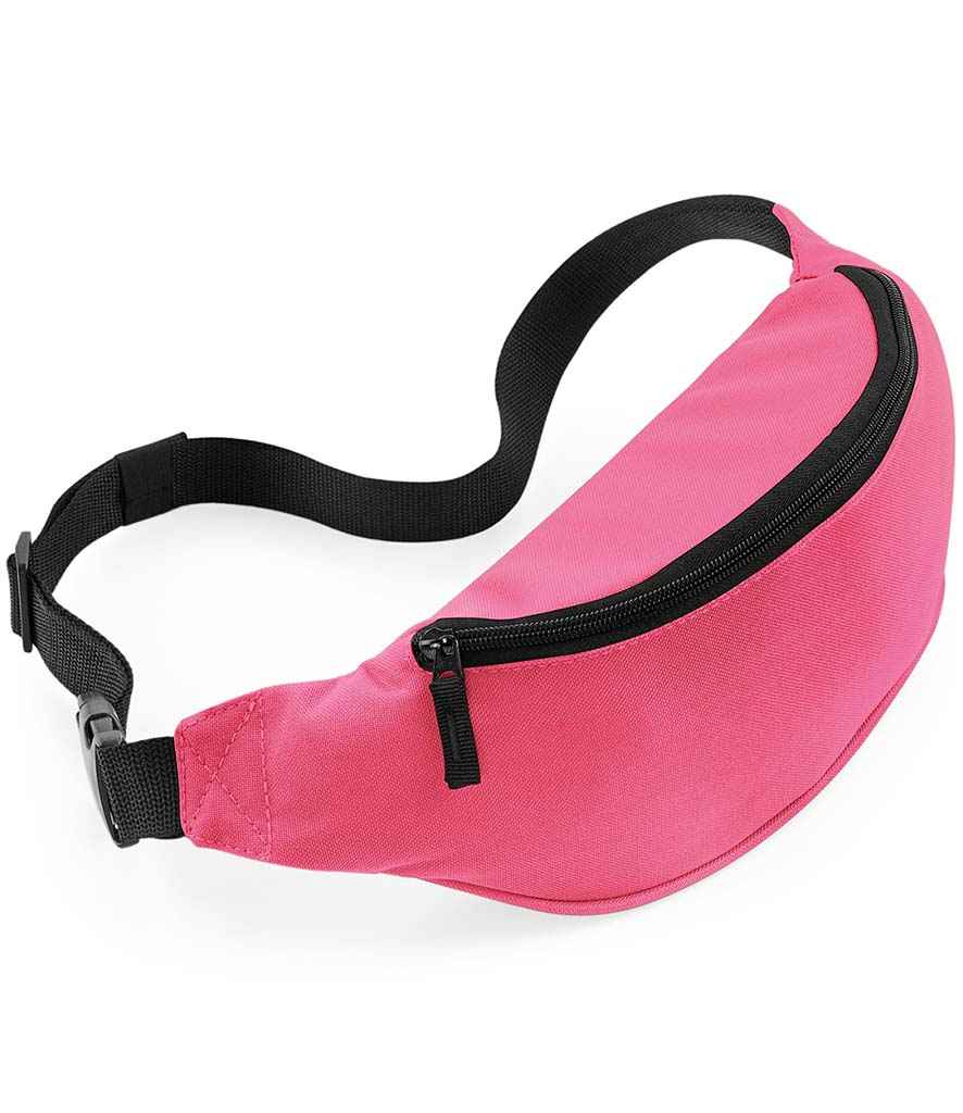 BagBase Belt Bag in ONE True Pink by Bagbase — Custom branded clothing by Print Press, featuring premium embroidery produced in our specialist print lab in the UK.