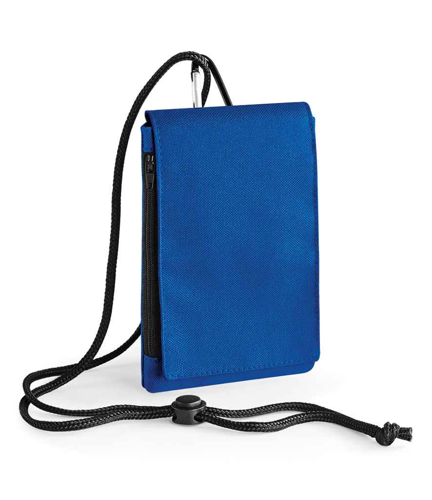 BagBase Phone Pouch XL in ONE Bright Royal by Bagbase — Custom branded clothing by Print Press, featuring premium embroidery produced in our specialist print lab in the UK.