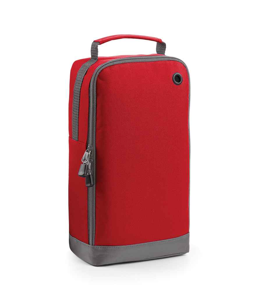BagBase Athleisure Sports Shoe/Accessory Bag in ONE Classic Red by Bagbase — Custom branded clothing by Print Press, featuring premium embroidery produced in our specialist print lab in the UK.