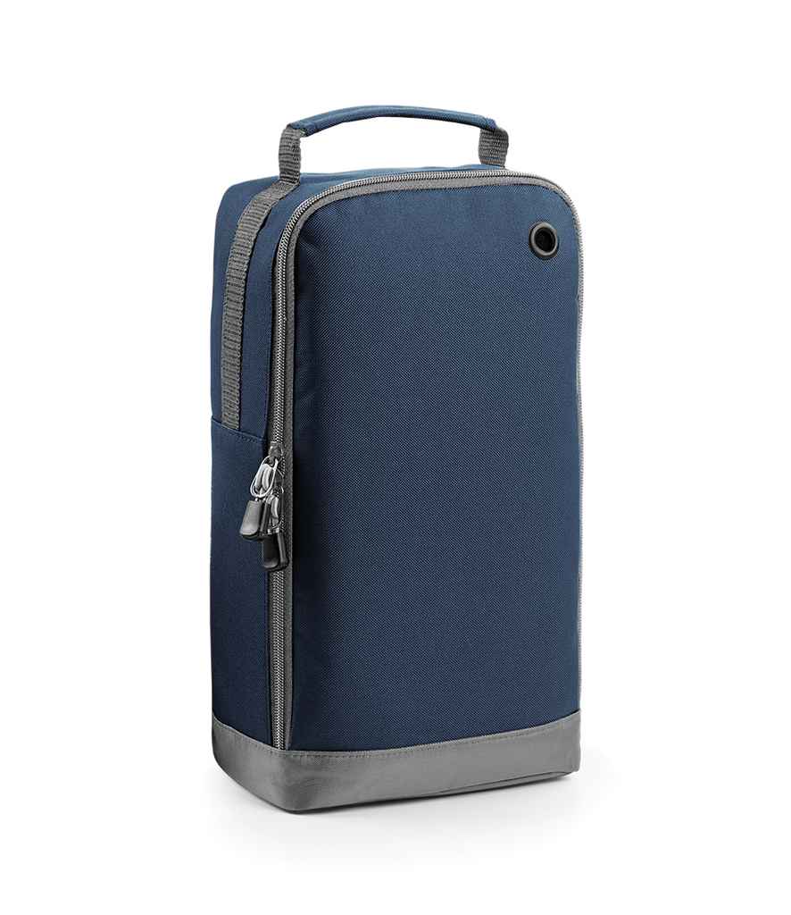 BagBase Athleisure Sports Shoe/Accessory Bag in ONE French Navy by Bagbase — Custom branded clothing by Print Press, featuring premium embroidery produced in our specialist print lab in the UK.