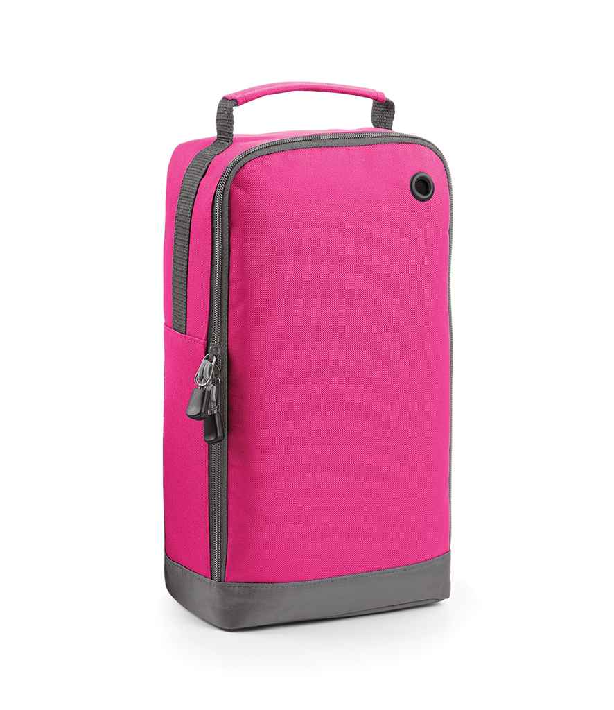 BagBase Athleisure Sports Shoe/Accessory Bag in ONE Fuchsia by Bagbase — Custom branded clothing by Print Press, featuring premium embroidery produced in our specialist print lab in the UK.