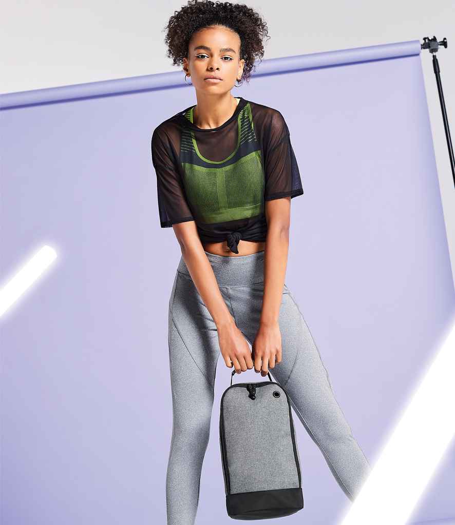 BagBase Athleisure Sports Shoe/Accessory Bag in ONE Grey Marl by Bagbase — Custom branded clothing by Print Press, featuring premium embroidery produced in our specialist print lab in the UK.