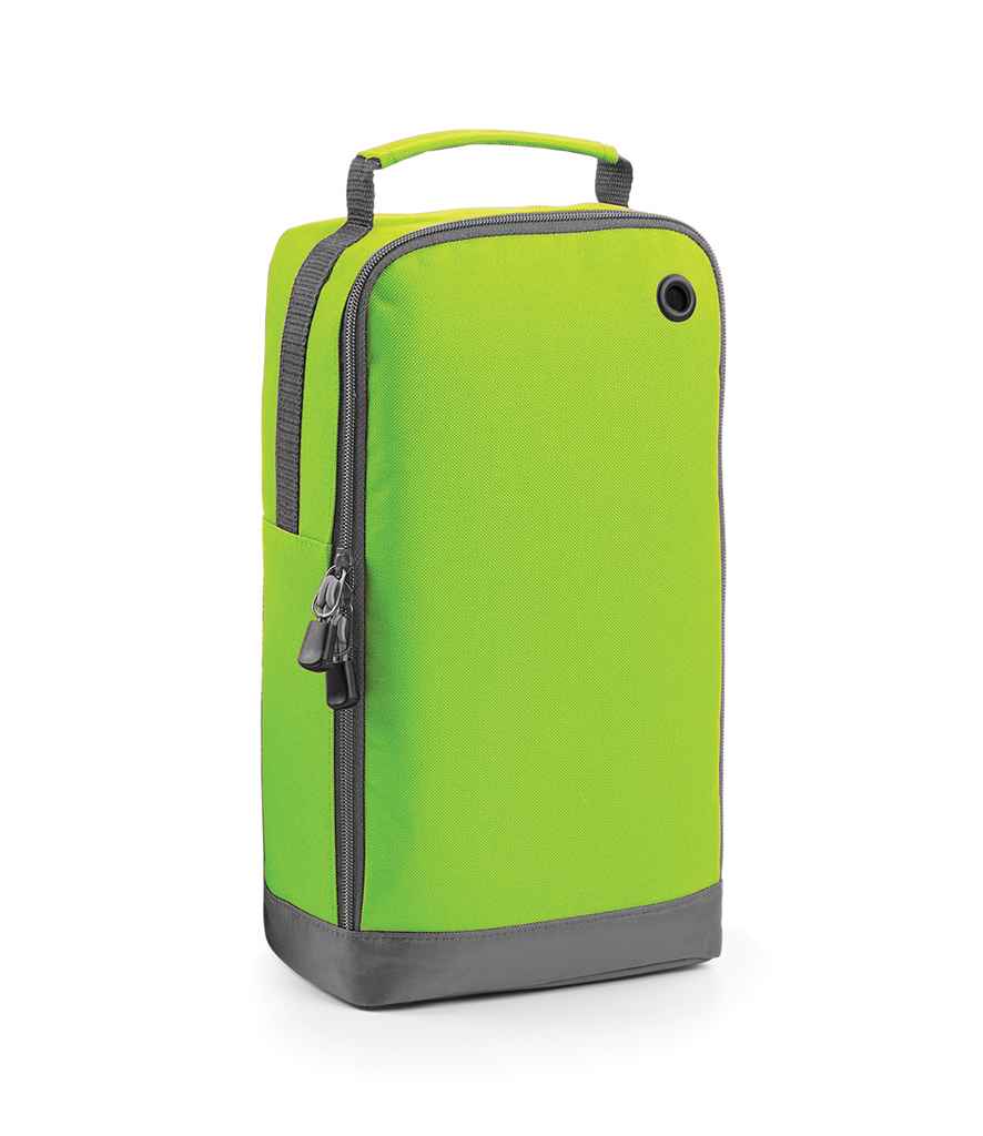 BagBase Athleisure Sports Shoe/Accessory Bag in ONE Lime Green by Bagbase — Custom branded clothing by Print Press, featuring premium embroidery produced in our specialist print lab in the UK.