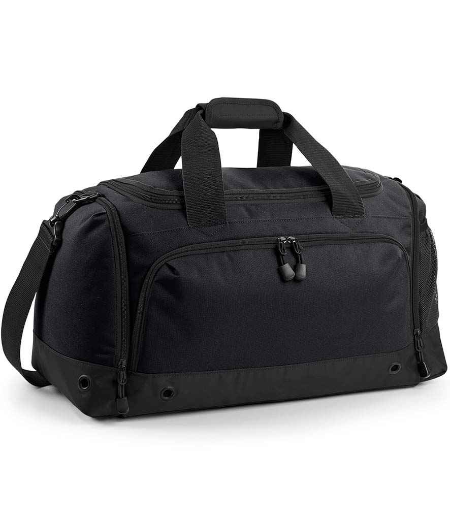 BagBase Athleisure Holdall in ONE Black Black by Bagbase — Custom branded clothing by Print Press, featuring premium embroidery produced in our specialist print lab in the UK.