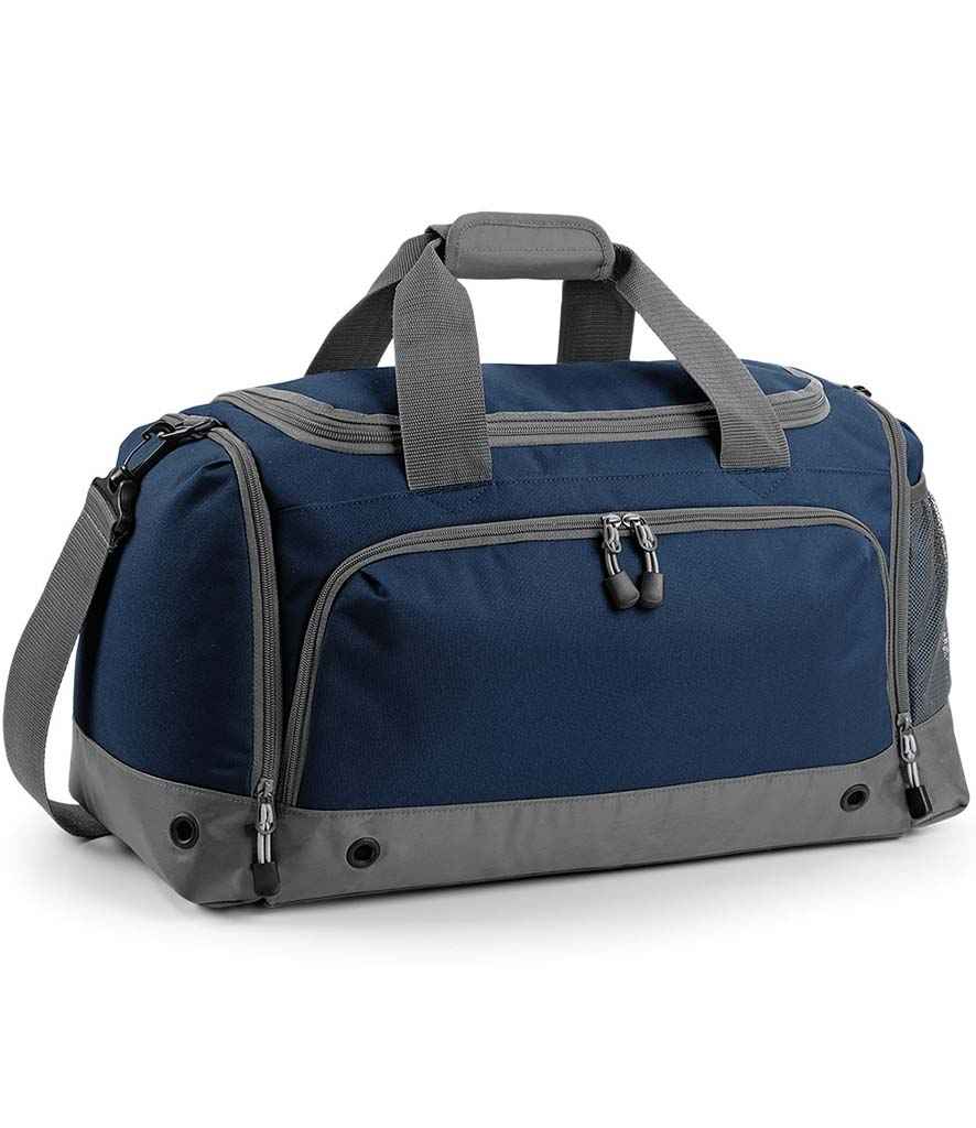 BagBase Athleisure Holdall in ONE French Navy by Bagbase — Custom branded clothing by Print Press, featuring premium embroidery produced in our specialist print lab in the UK.