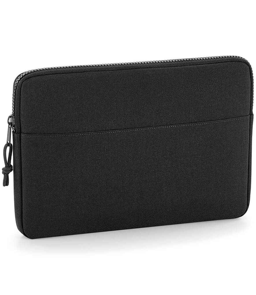 BagBase Essential 15" Laptop Case in ONE Black by Bagbase — Custom branded clothing by Print Press, featuring premium embroidery produced in our specialist print lab in the UK.