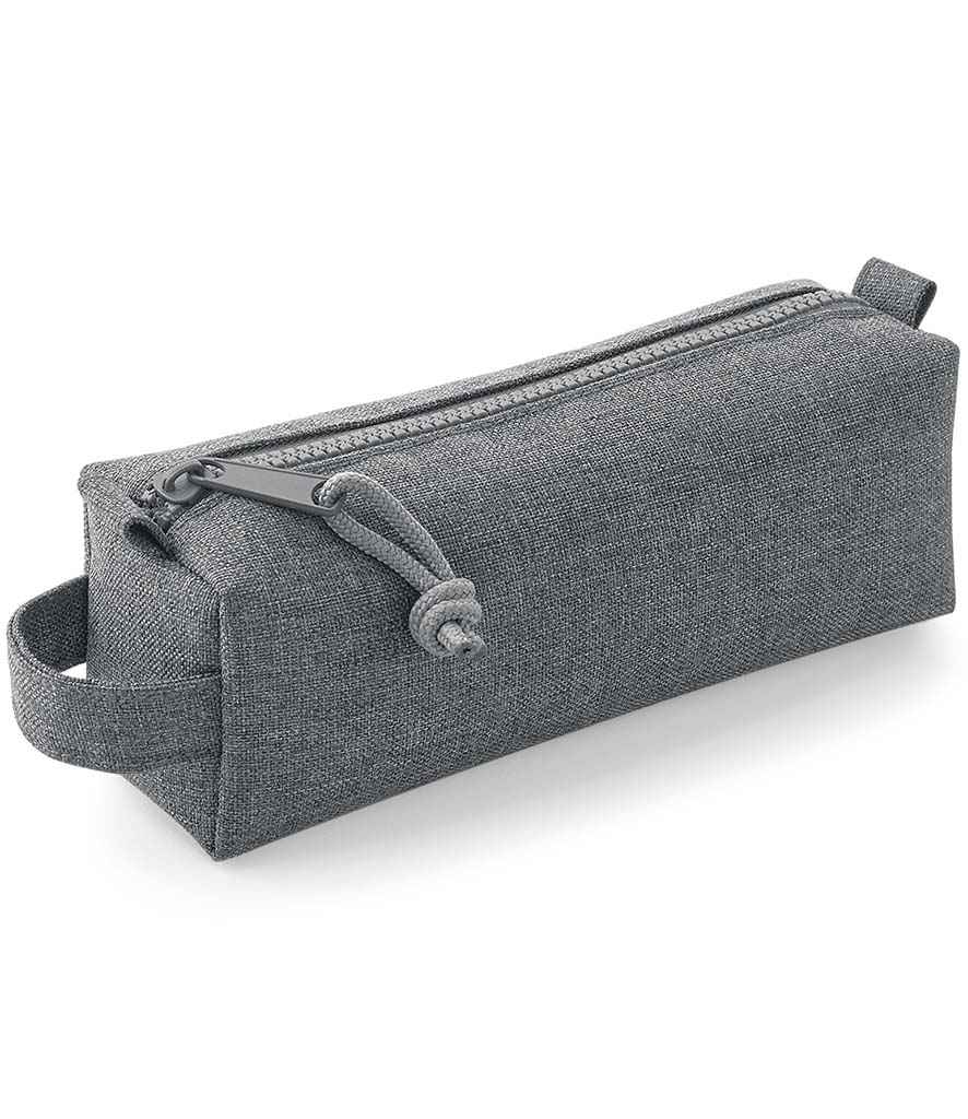 BagBase Essential Pencil/Accessory Case in ONE Grey Marl by Bagbase — Custom branded clothing by Print Press, featuring premium embroidery produced in our specialist print lab in the UK.