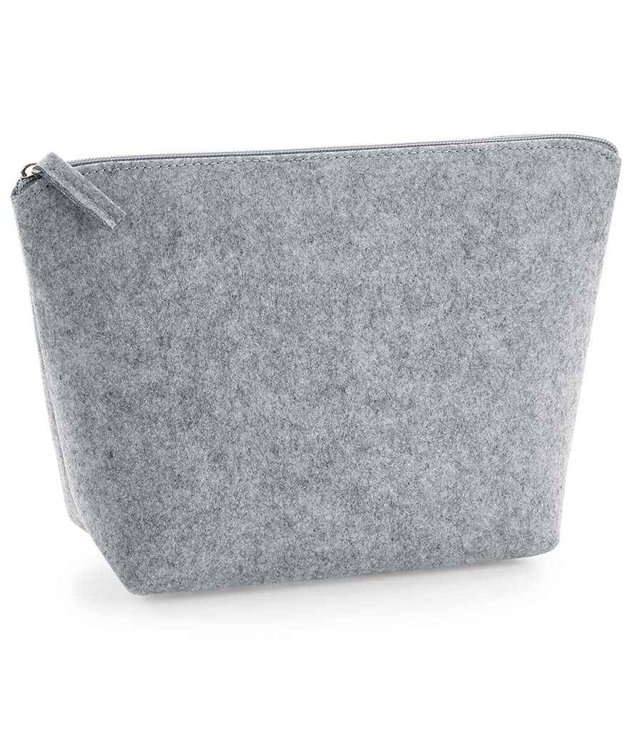 BagBase Felt Accessory Bag in by Bagbase — Custom branded clothing by Print Press, featuring premium embroidery produced in our specialist print lab in the UK.