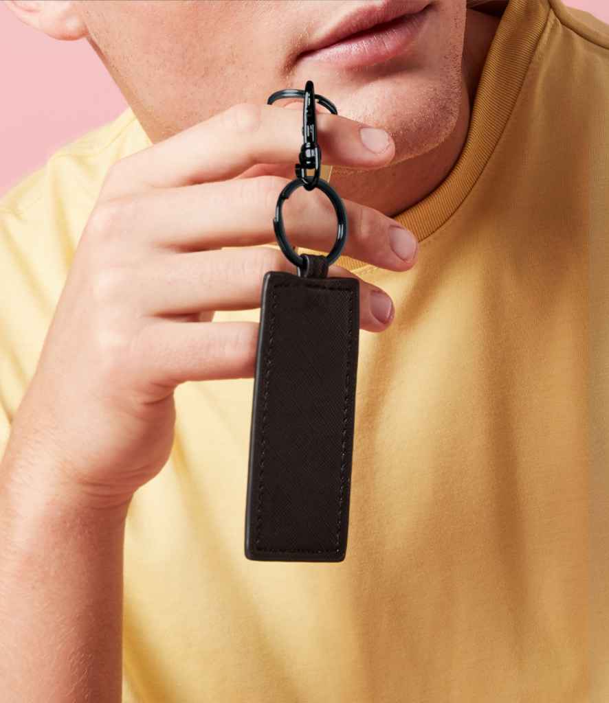 BagBase Boutique Key Clip in ONE Black Black by Bagbase — Custom branded clothing by Print Press, featuring premium embroidery produced in our specialist print lab in the UK.