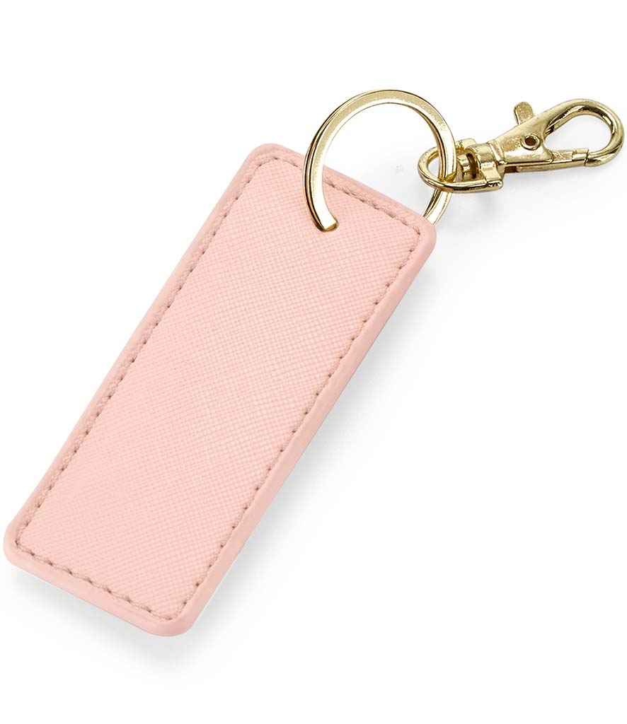 BagBase Boutique Key Clip in ONE Soft Pink by Bagbase — Custom branded clothing by Print Press, featuring premium embroidery produced in our specialist print lab in the UK.