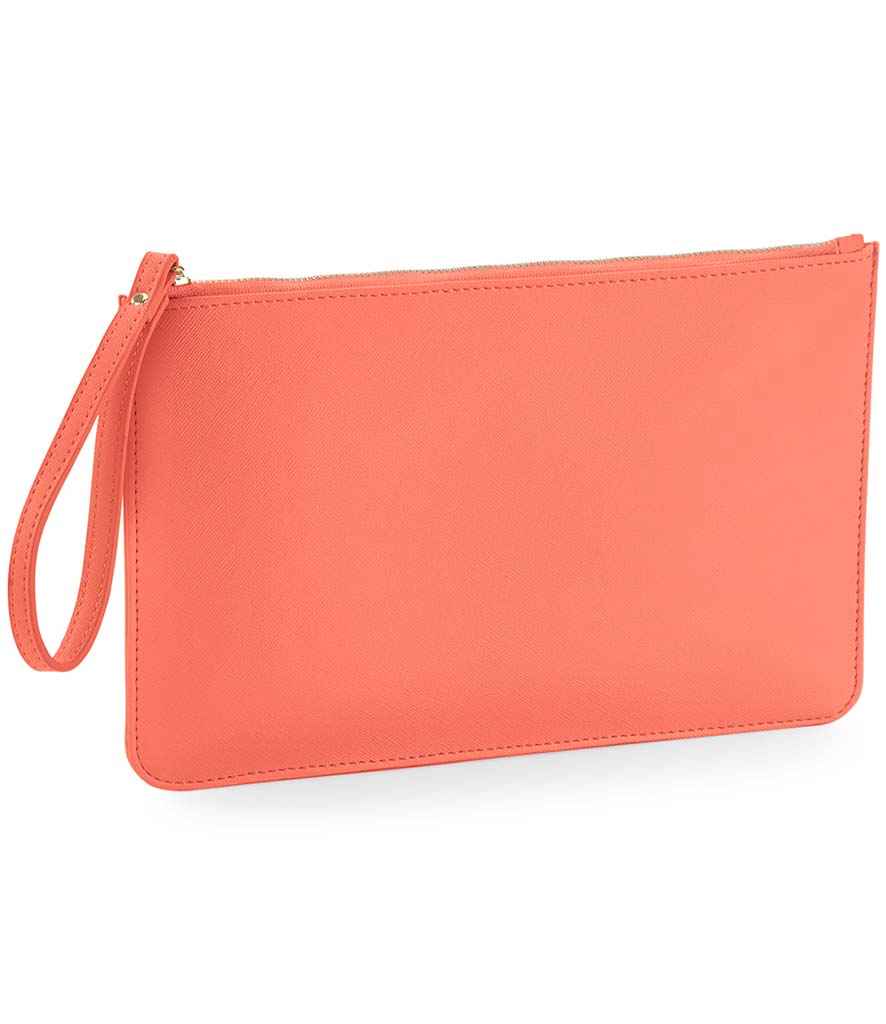 BagBase Boutique Accessory Pouch in ONE Coral by Bagbase — Custom branded clothing by Print Press, featuring premium embroidery produced in our specialist print lab in the UK.