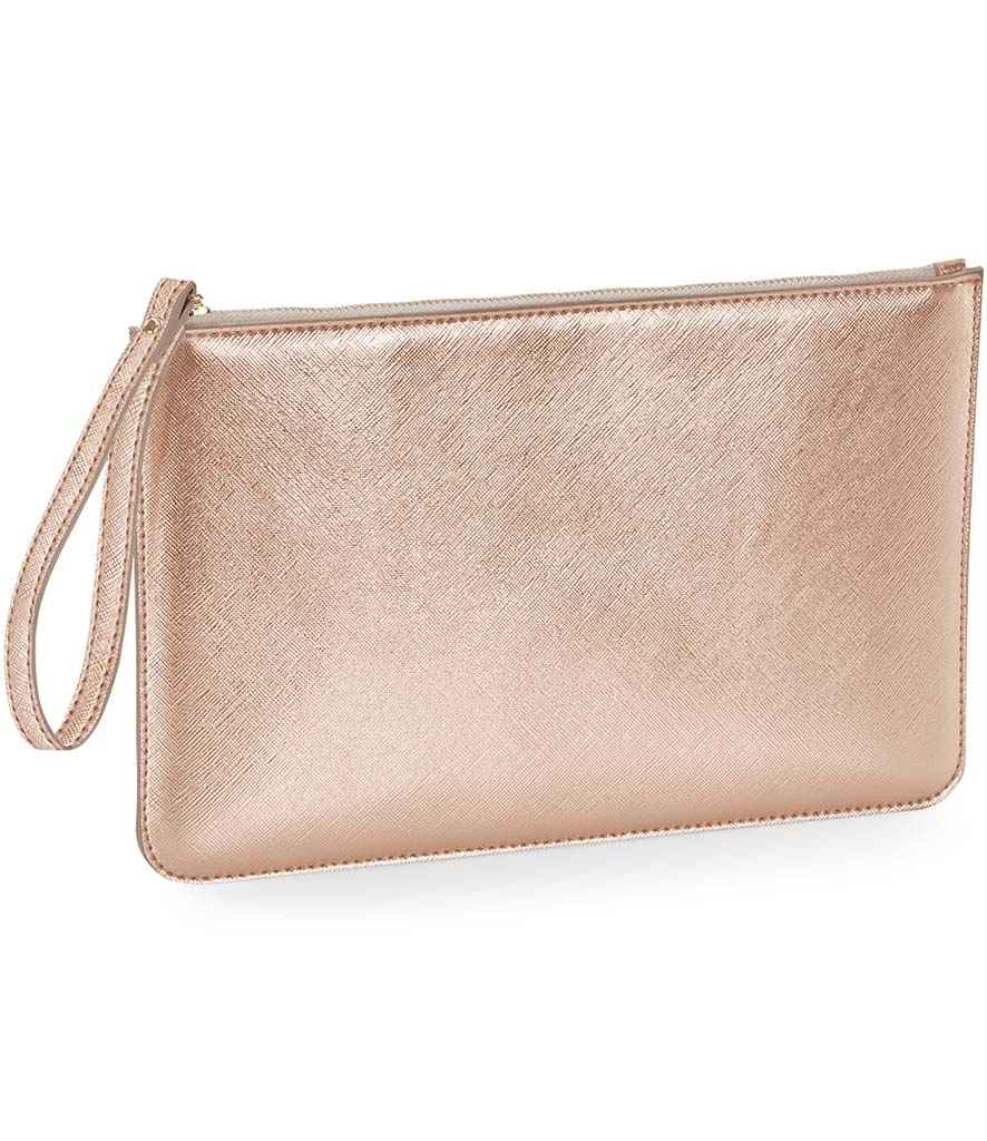 BagBase Boutique Accessory Pouch in ONE Rose Gold by Bagbase — Custom branded clothing by Print Press, featuring premium embroidery produced in our specialist print lab in the UK.
