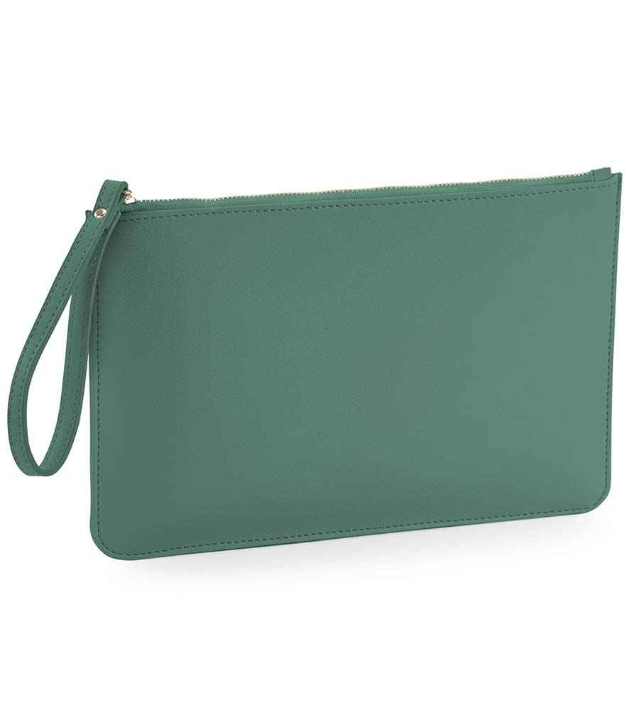 BagBase Boutique Accessory Pouch in ONE Sage Green by Bagbase — Custom branded clothing by Print Press, featuring premium embroidery produced in our specialist print lab in the UK.