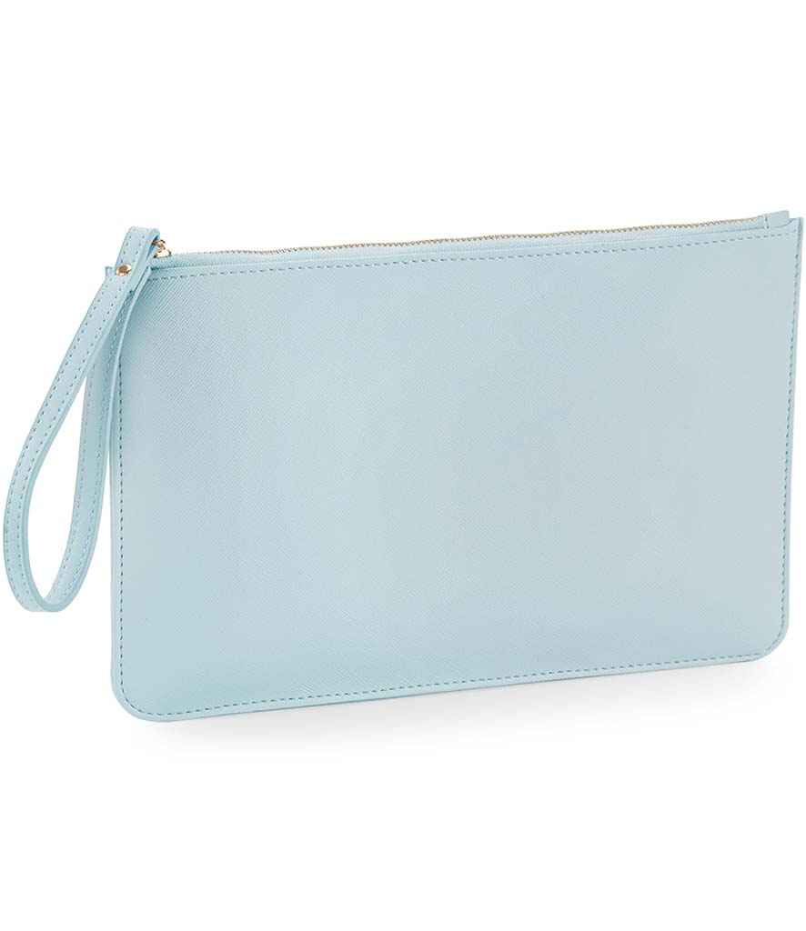 BagBase Boutique Accessory Pouch in ONE Soft Blue by Bagbase — Custom branded clothing by Print Press, featuring premium embroidery produced in our specialist print lab in the UK.