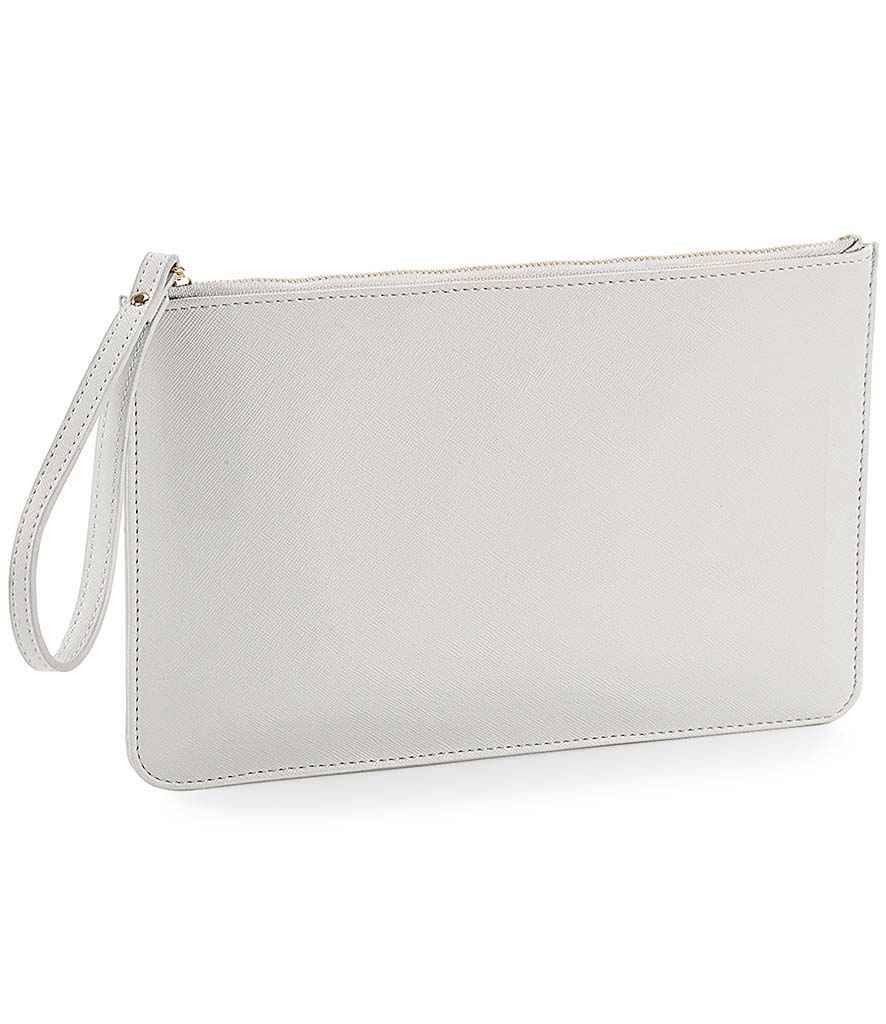 BagBase Boutique Accessory Pouch in ONE Soft Grey by Bagbase — Custom branded clothing by Print Press, featuring premium embroidery produced in our specialist print lab in the UK.