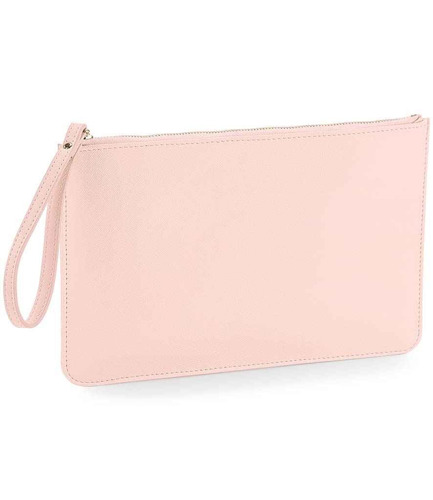 BagBase Boutique Accessory Pouch in ONE Soft Pink by Bagbase — Custom branded clothing by Print Press, featuring premium embroidery produced in our specialist print lab in the UK.