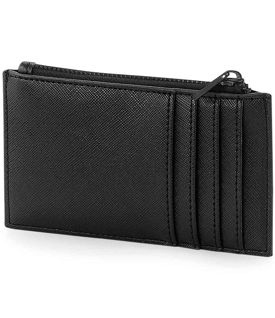 BagBase Boutique Card Holder in ONE Black Black by Bagbase — Custom branded clothing by Print Press, featuring premium embroidery produced in our specialist print lab in the UK.