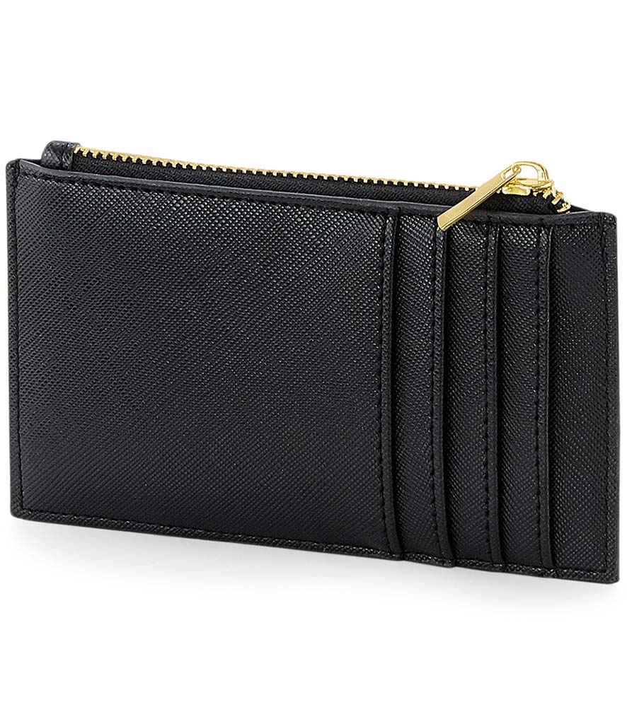 BagBase Boutique Card Holder in ONE Black by Bagbase — Custom branded clothing by Print Press, featuring premium embroidery produced in our specialist print lab in the UK.
