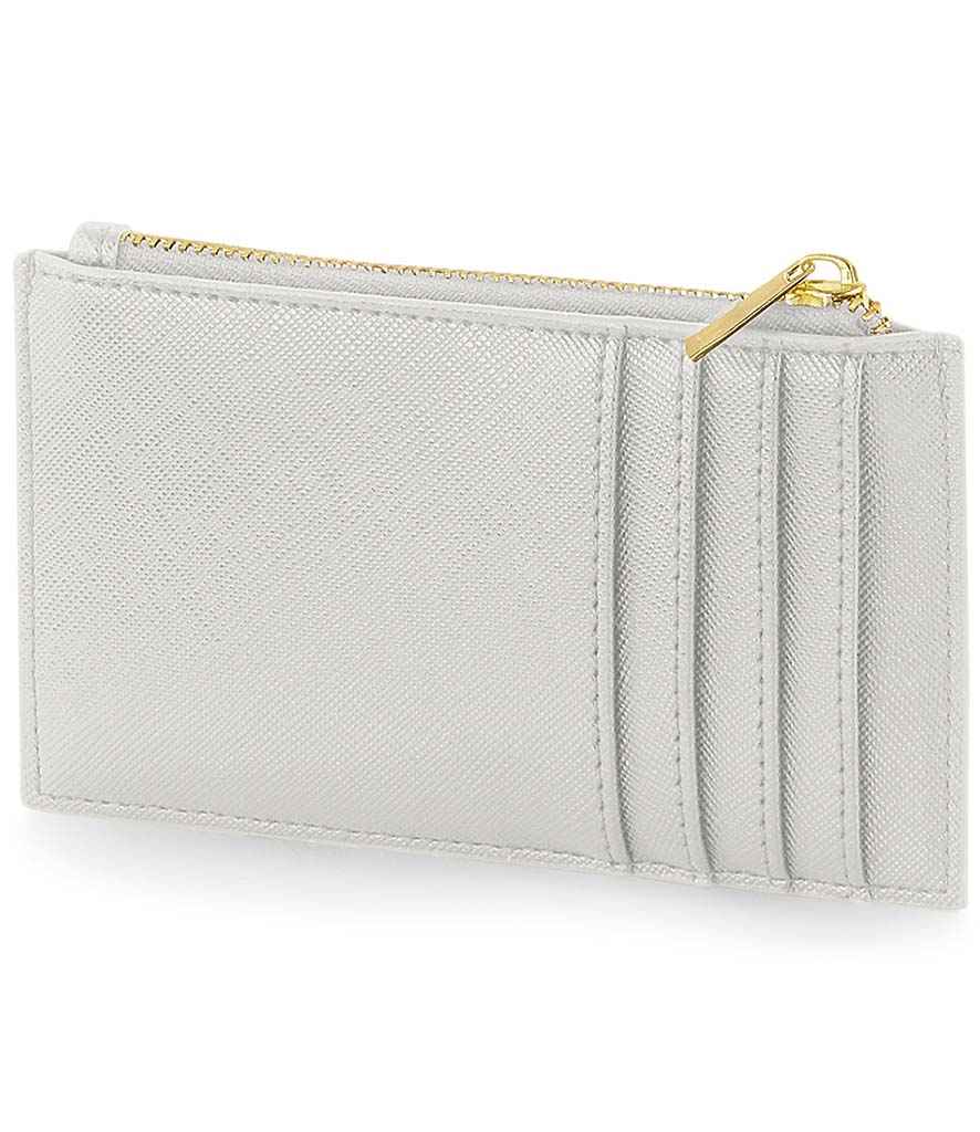 BagBase Boutique Card Holder in ONE Soft Grey by Bagbase — Custom branded clothing by Print Press, featuring premium embroidery produced in our specialist print lab in the UK.