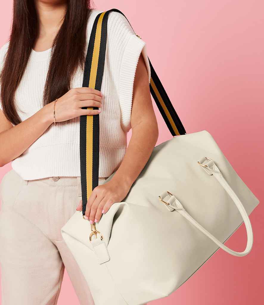 BagBase Boutique Adjustable Bag Strap in ONE Black Mustard by Bagbase — Custom branded clothing by Print Press, featuring premium embroidery produced in our specialist print lab in the UK.