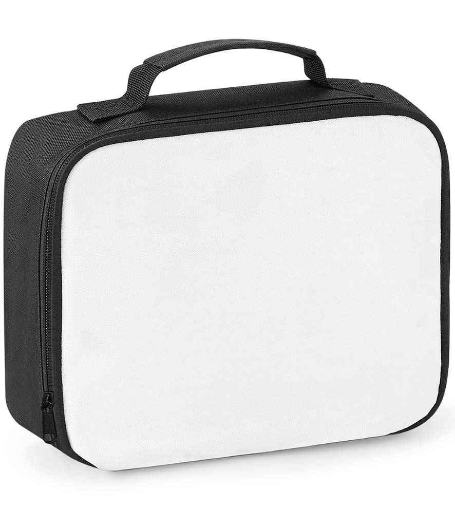 BagBase Sublimation Lunch Cooler Bag in ONE Black by Bagbase — Custom branded clothing by Print Press, featuring premium embroidery produced in our specialist print lab in the UK.