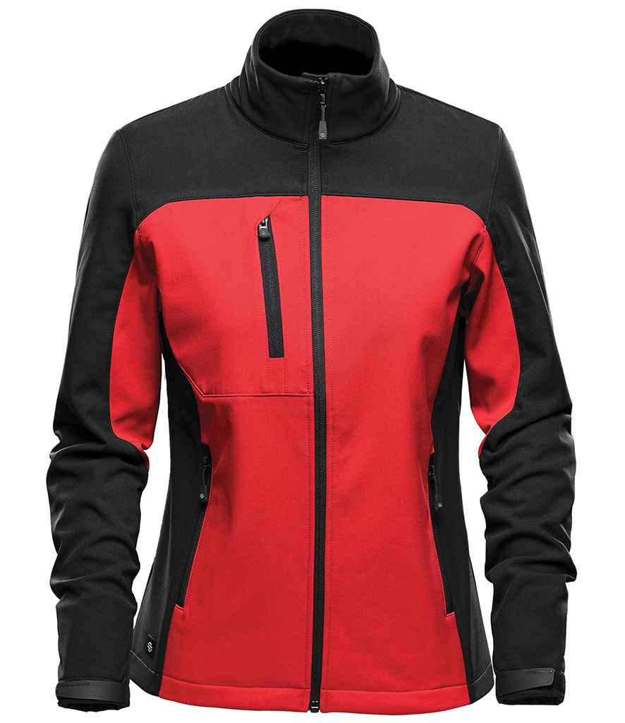 Stormtech Ladies Cascades Soft Shell Jacket in by Stormtech — Custom branded clothing by Print Press, featuring premium embroidery produced in our specialist print lab in the UK.
