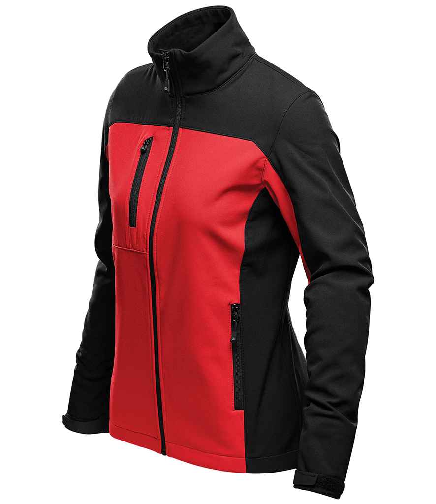 Stormtech Ladies Cascades Soft Shell Jacket in by Stormtech — Custom branded clothing by Print Press, featuring premium embroidery produced in our specialist print lab in the UK.