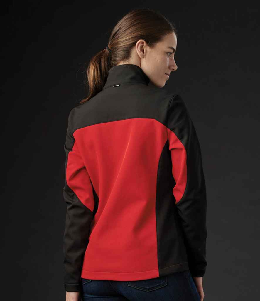 Stormtech Ladies Cascades Soft Shell Jacket in by Stormtech — Custom branded clothing by Print Press, featuring premium embroidery produced in our specialist print lab in the UK.