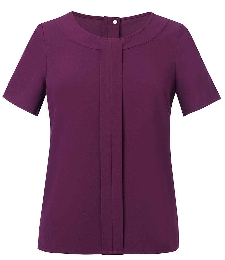 Brook Taverner Ladies Verona Short Sleeve Shirt in by Brook Taverner — Custom branded clothing by Print Press, featuring premium embroidery produced in our specialist print lab in the UK.