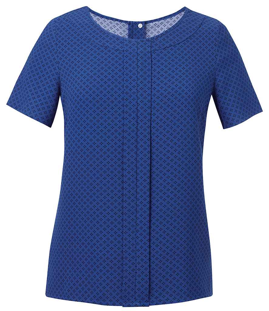 Brook Taverner Ladies Verona Short Sleeve Shirt in by Brook Taverner — Custom branded clothing by Print Press, featuring premium embroidery produced in our specialist print lab in the UK.