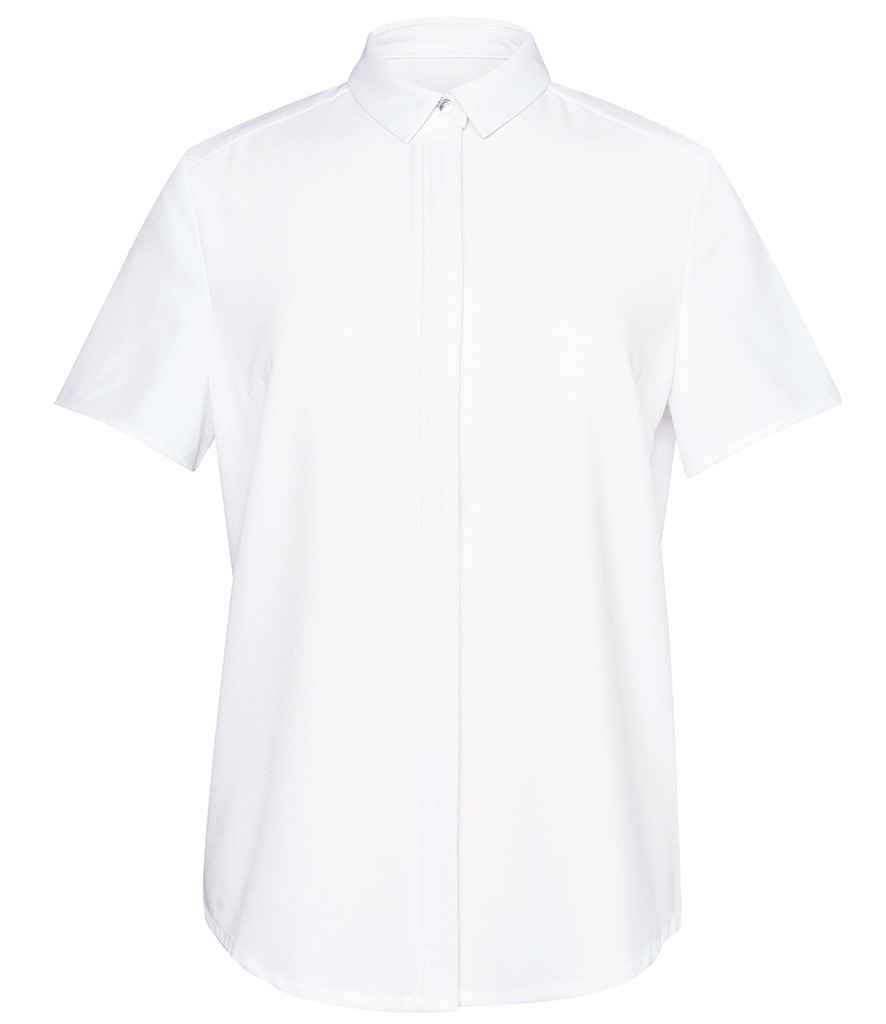 Brook Taverner Ladies Siena Short Sleeve Blouse in by Brook Taverner — Custom branded clothing by Print Press, featuring premium embroidery produced in our specialist print lab in the UK.