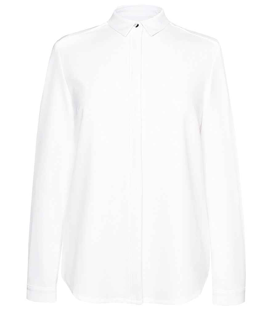 Brook Taverner Ladies Capri Long Sleeve Blouse in by Brook Taverner — Custom branded clothing by Print Press, featuring premium embroidery produced in our specialist print lab in the UK.