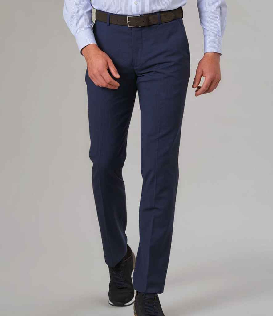 Brook Taverner Sophisticated Cassino Trousers in by Brook Taverner — Custom branded clothing by Print Press, featuring premium embroidery produced in our specialist print lab in the UK.