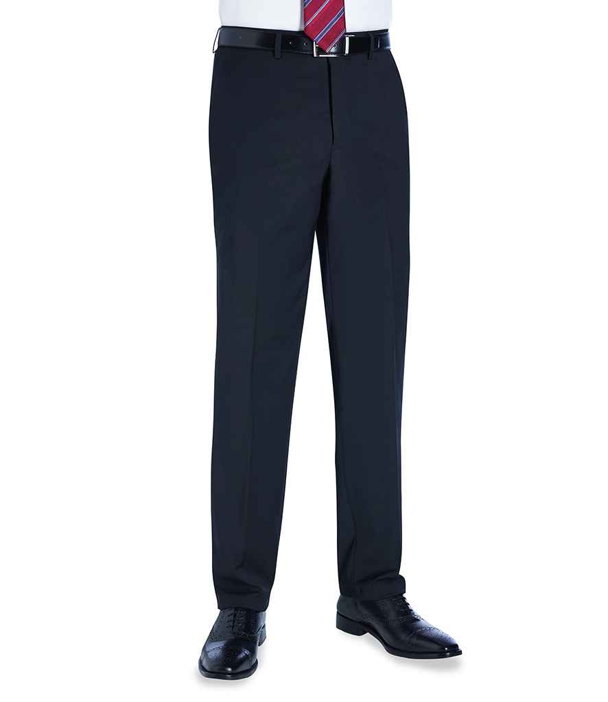 Brook Taverner Sophisticated Avalino Trousers in R Black by Brook Taverner — Custom branded clothing by Print Press, featuring premium embroidery produced in our specialist print lab in the UK.