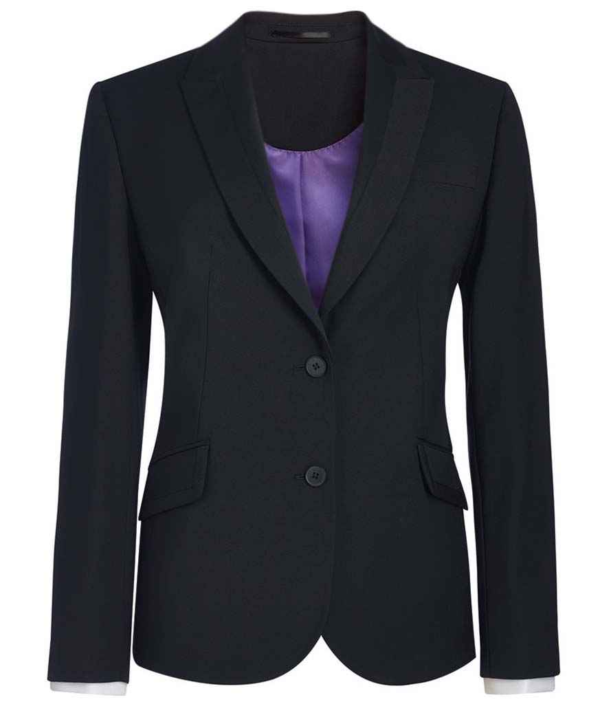 Brook Taverner Ladies Sophisticated Novara Jacket in R Black by Brook Taverner — Custom branded clothing by Print Press, featuring premium embroidery produced in our specialist print lab in the UK.