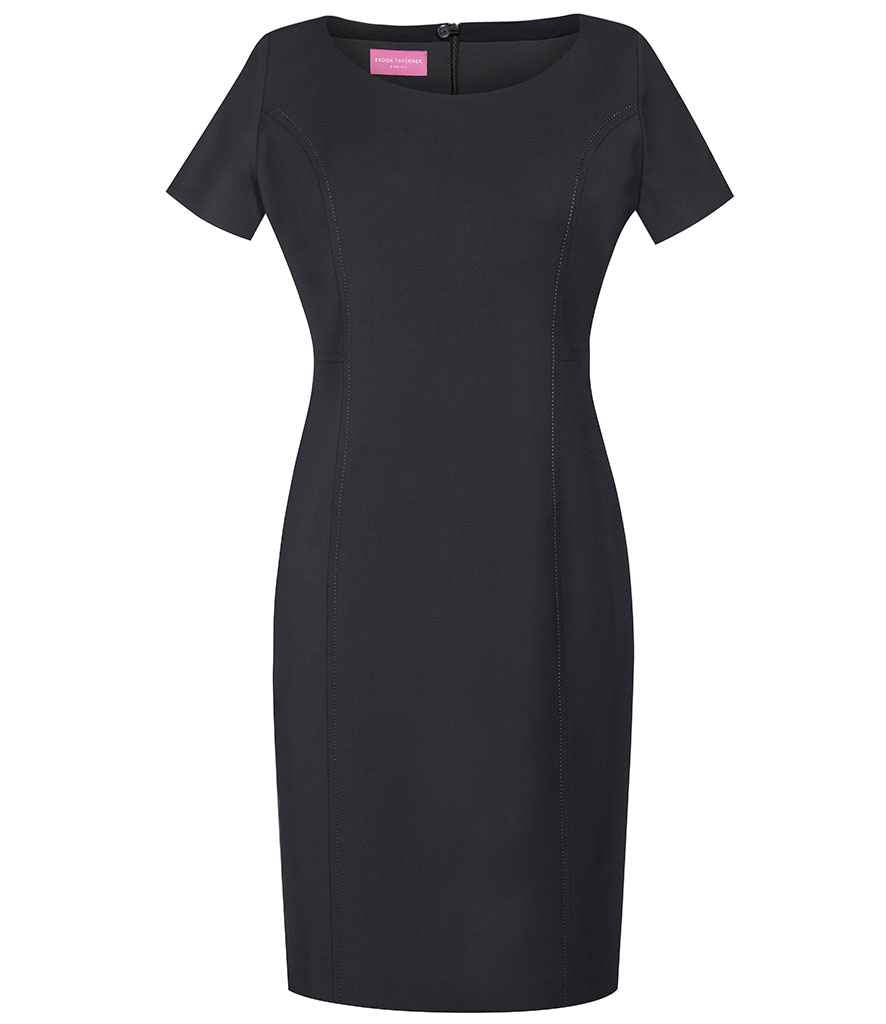Brook Taverner Ladies Sophisticated Teramo Dress in R Black by Brook Taverner — Custom branded clothing by Print Press, featuring premium embroidery produced in our specialist print lab in the UK.