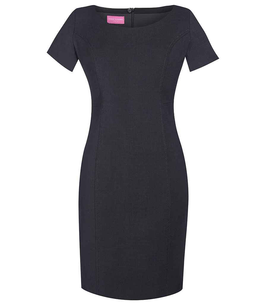 Brook Taverner Ladies Sophisticated Teramo Dress in R Charcoal by Brook Taverner — Custom branded clothing by Print Press, featuring premium embroidery produced in our specialist print lab in the UK.