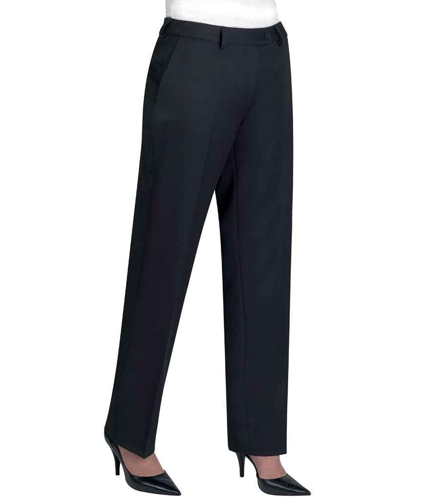 Brook Taverner Ladies Concept Aura Trousers in R Black by Brook Taverner — Custom branded clothing by Print Press, featuring premium embroidery produced in our specialist print lab in the UK.