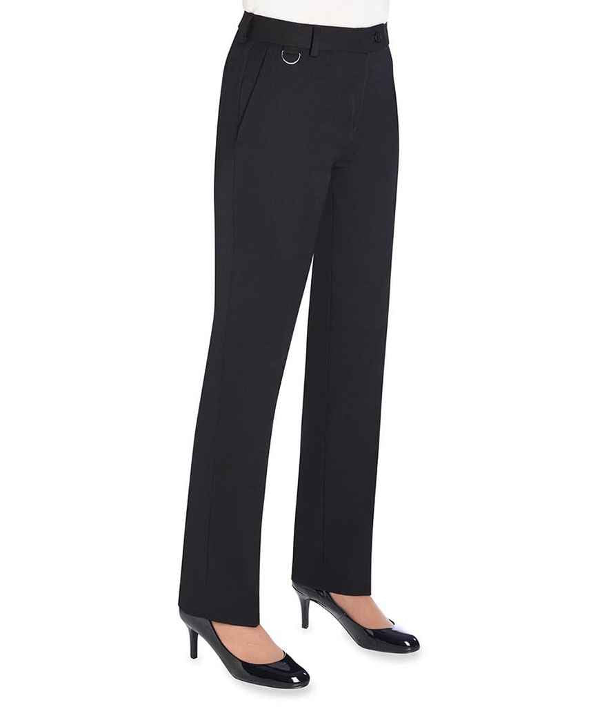 Brook Taverner Ladies One Venus Trousers in Navy by Brook Taverner — Custom branded clothing by Print Press, featuring premium embroidery produced in our specialist print lab in the UK.