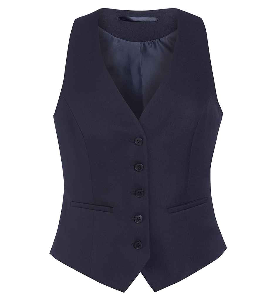 Brook Taverner Ladies One Luna Waistcoat in Navy by Brook Taverner — Custom branded clothing by Print Press, featuring premium embroidery produced in our specialist print lab in the UK.