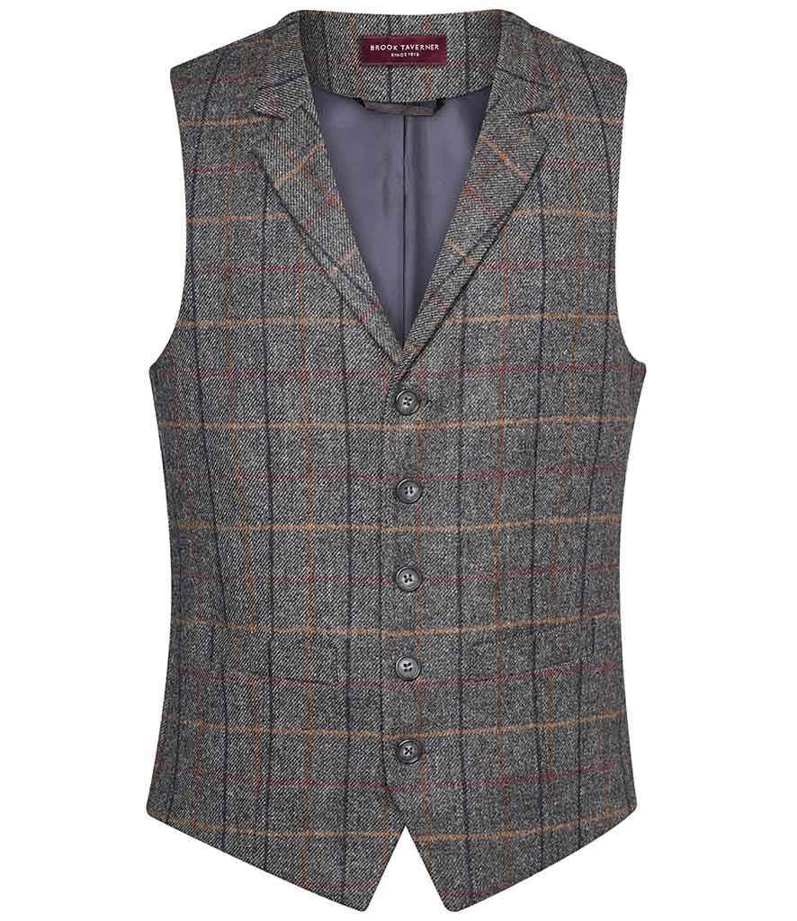 Brook Taverner Memphis Waistcoat in by Brook Taverner — Custom branded clothing by Print Press, featuring premium embroidery produced in our specialist print lab in the UK.