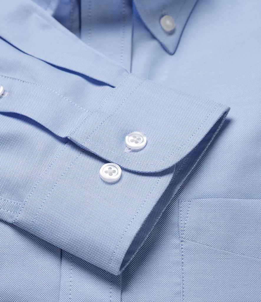 Brook Taverner Whistler Long Sleeve Oxford Shirt in by Brook Taverner — Custom branded clothing by Print Press, featuring premium embroidery produced in our specialist print lab in the UK.