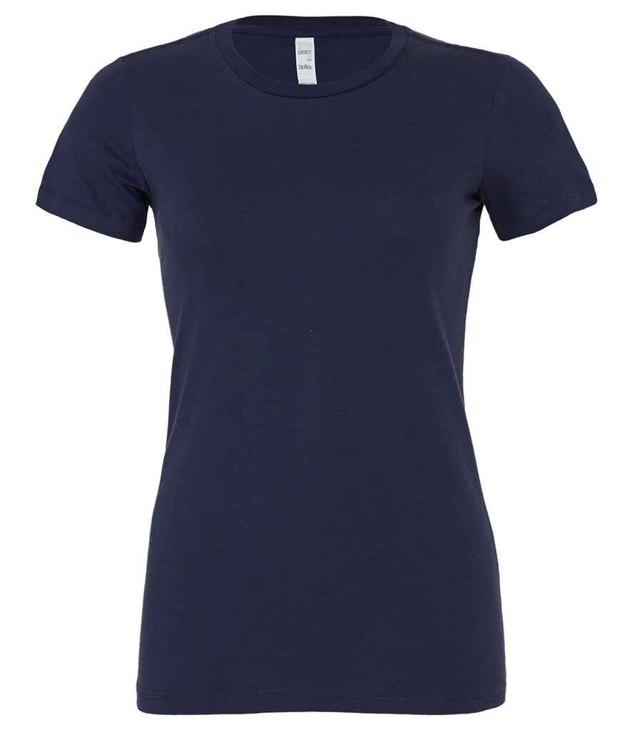 Bella Ladies Favourite T-Shirt in Navy by Bella+Canvas — Custom branded clothing by Print Press, featuring premium embroidery produced in our specialist print lab in the UK.